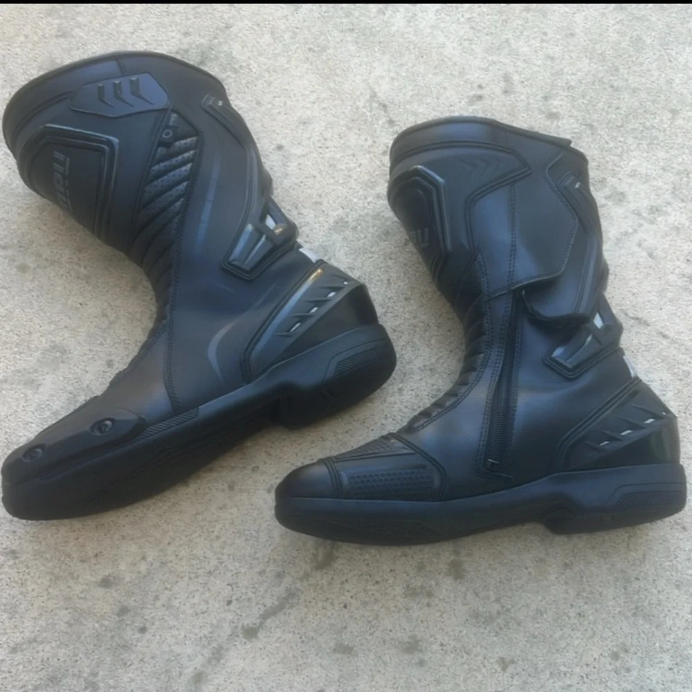NORU Hakone Black Moyorcycle Riding Boots Men's Size 11